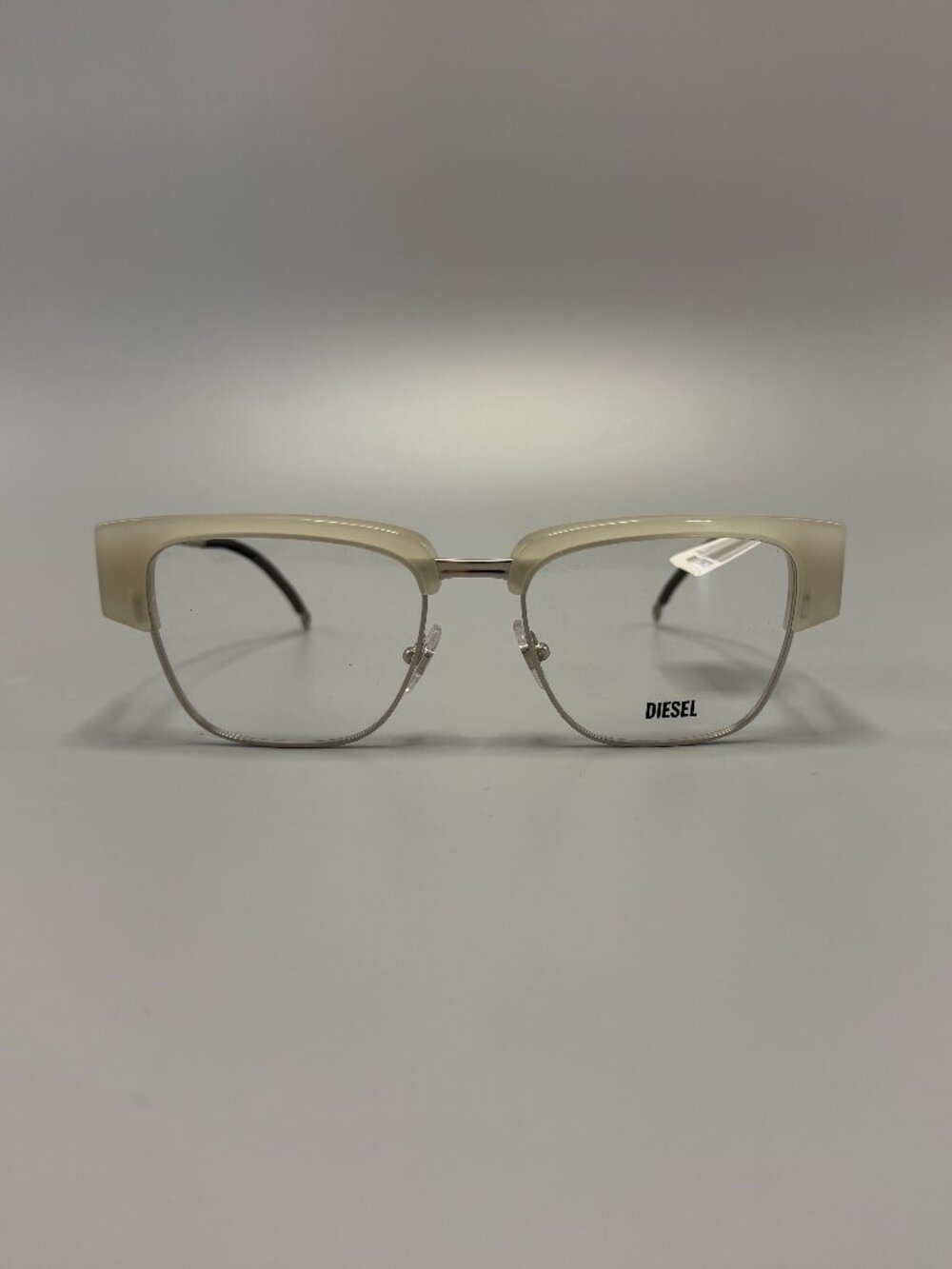 Diesel DL4005 Eyeglass Frames Ivory Silver 55-19-140 New Demo